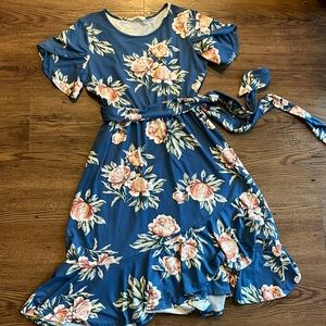 Blue Floral Dress